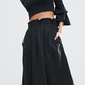 ASOS Linen midi skirt